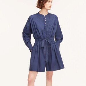 Rebecca Taylor Poplin Long Sleeve Romper NWT in Royal Blue - Size M - MSRP $325
